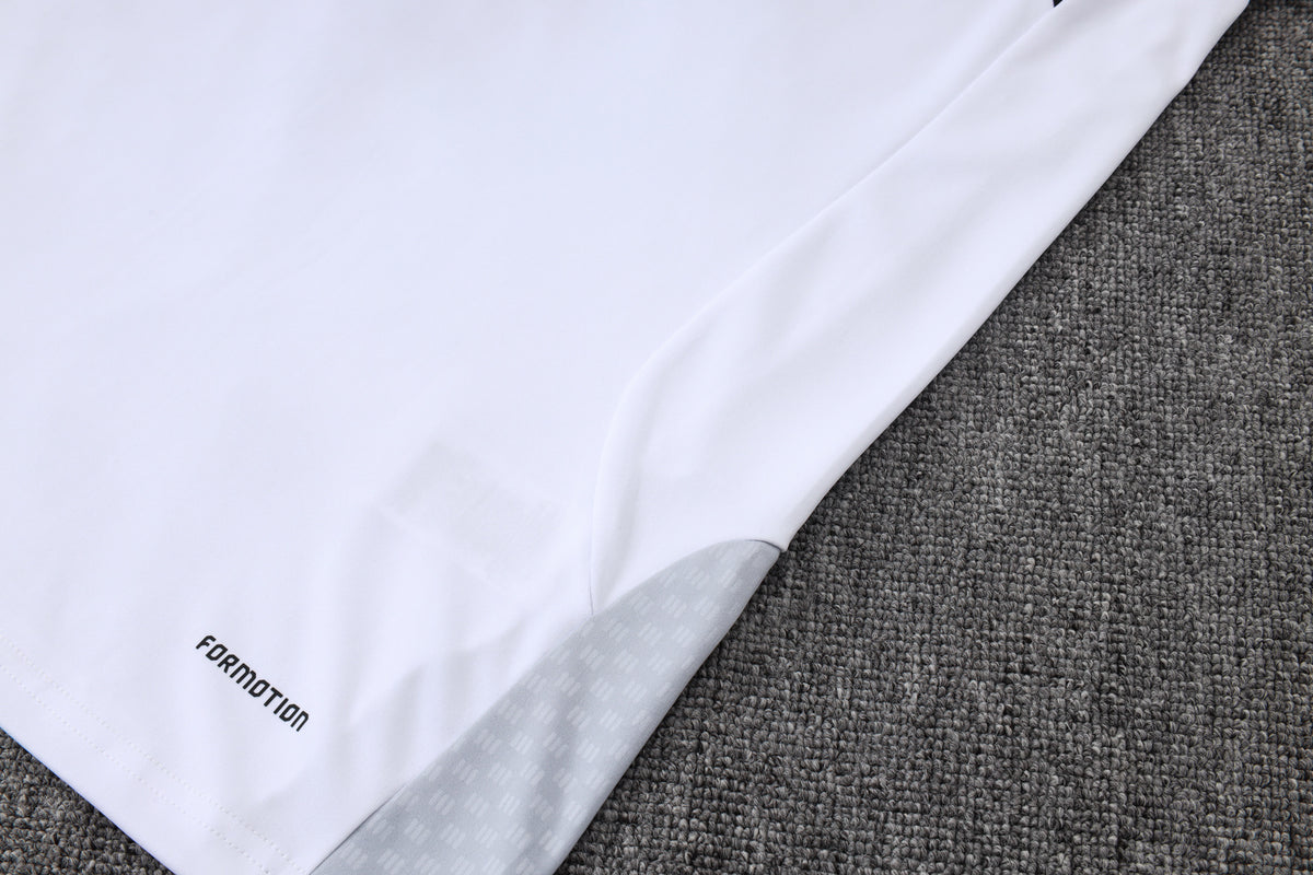 2026-27 Real Madrid White Half Zip Training Suit Adults Or Children