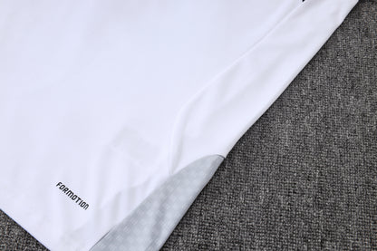 2026-27 Real Madrid White Half Zip Training Suit Adults Or Children