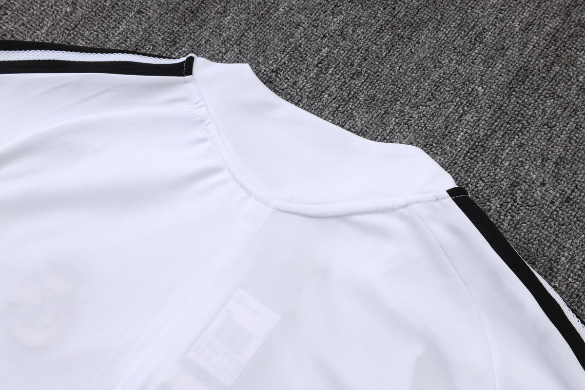 2026-27 Real Madrid White Half Zip Training Suit Adults Or Children