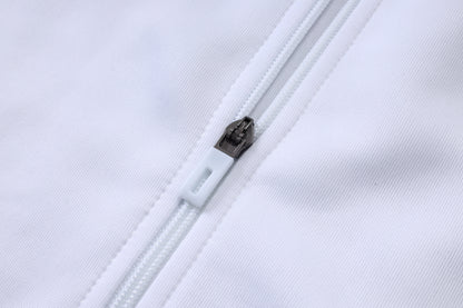 2026-27 Real Madrid White Black Full Zip Training Suit Adults Or Children