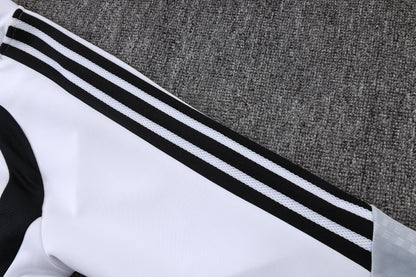 2026-27 Real Madrid White Black Full Zip Training Suit Adults Or Children