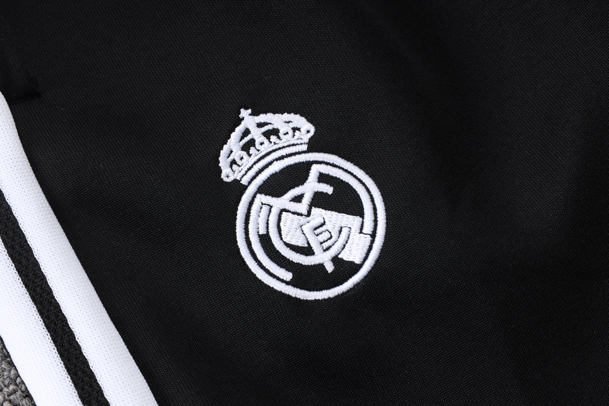 2026-27 Real Madrid White Black Full Zip Training Suit Adults Or Children