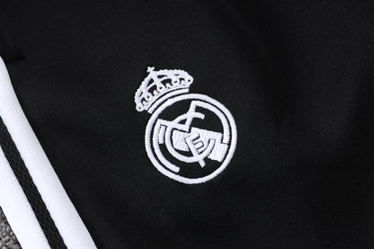 2026-27 Real Madrid White Black Full Zip Training Suit Adults Or Children