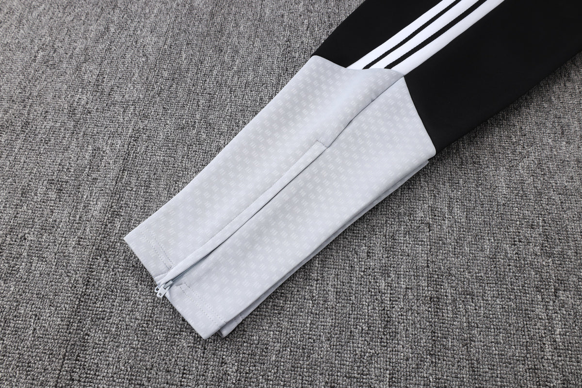 2026-27 Real Madrid White Black Full Zip Training Suit Adults Or Children