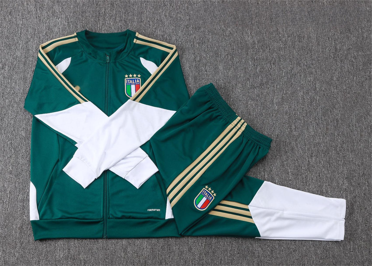 2026 Italy Green Full Zip Training Suit Adults Or Children