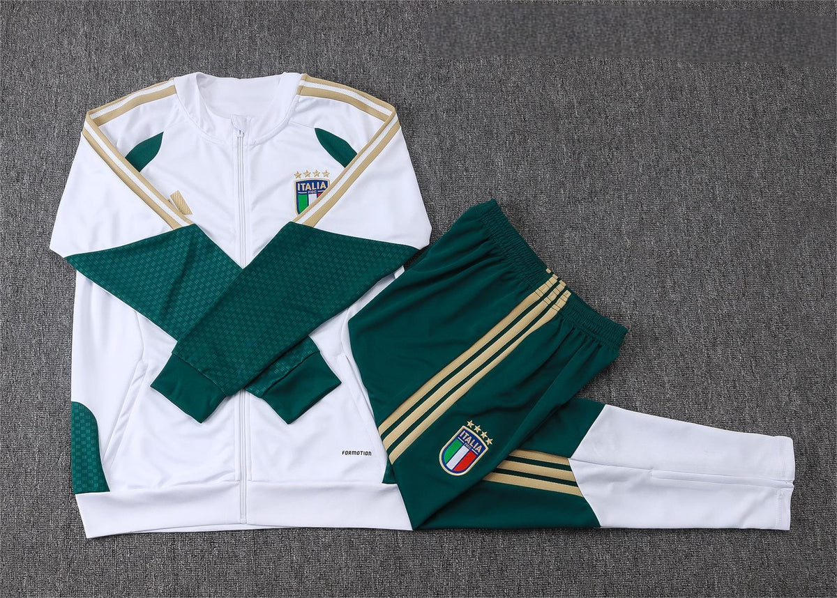 2026 Italy White Full Zip Training Suit Adults Or Children