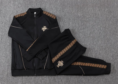 2026 Portugal Black Full Zip Training Suit Adults Or Children