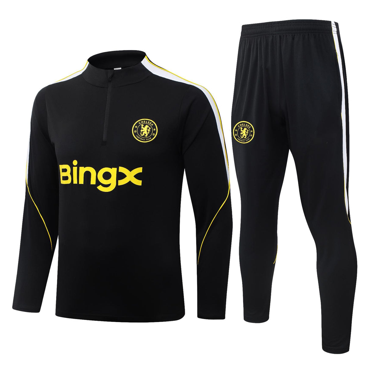 2026-27 Chelsea Black Half Zip Training Suit Adults Or Children