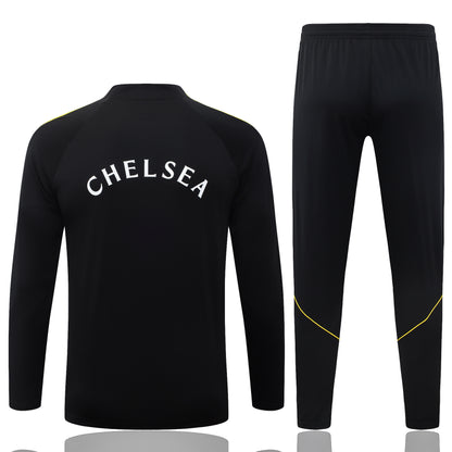 2026-27 Chelsea Black Half Zip Training Suit Adults Or Children