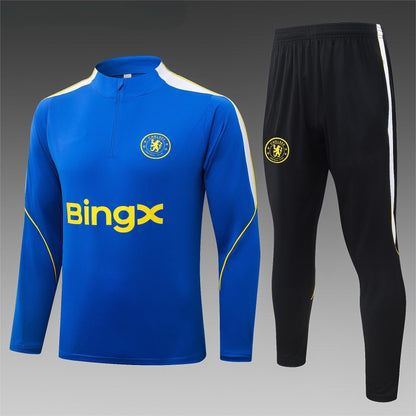 2026-27 Chelsea Color Blue Half Zip Training Suit Adults Or Children