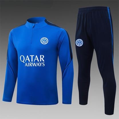 2026-27 Inter Milan Color Blue Half Zip Training Suit Adults Or Children