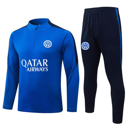 2026-27 Inter Milan Color Blue Half Zip Training Suit Adults Or Children