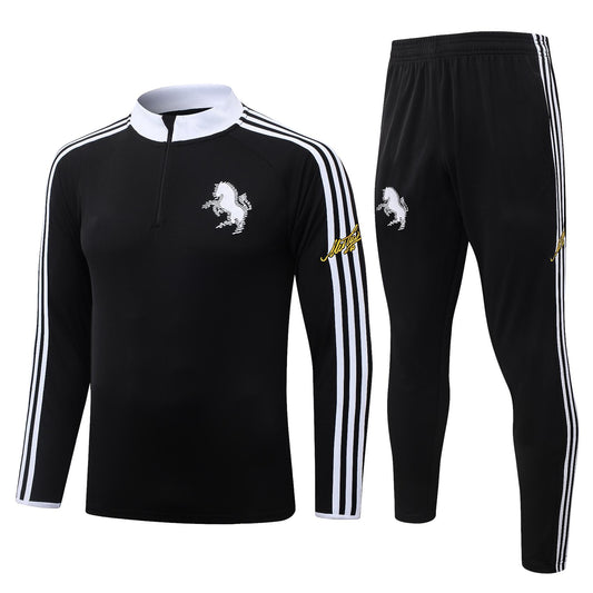 2026-27 Juventus Black Half Zip Training Suit Adults Or Children