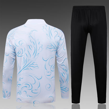 2026 Argentina White Inkjet Half Zip Training Suit Adults Or Children