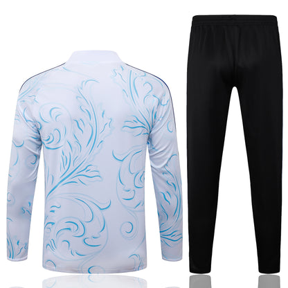 2026 Argentina White Inkjet Half Zip Training Suit Adults Or Children