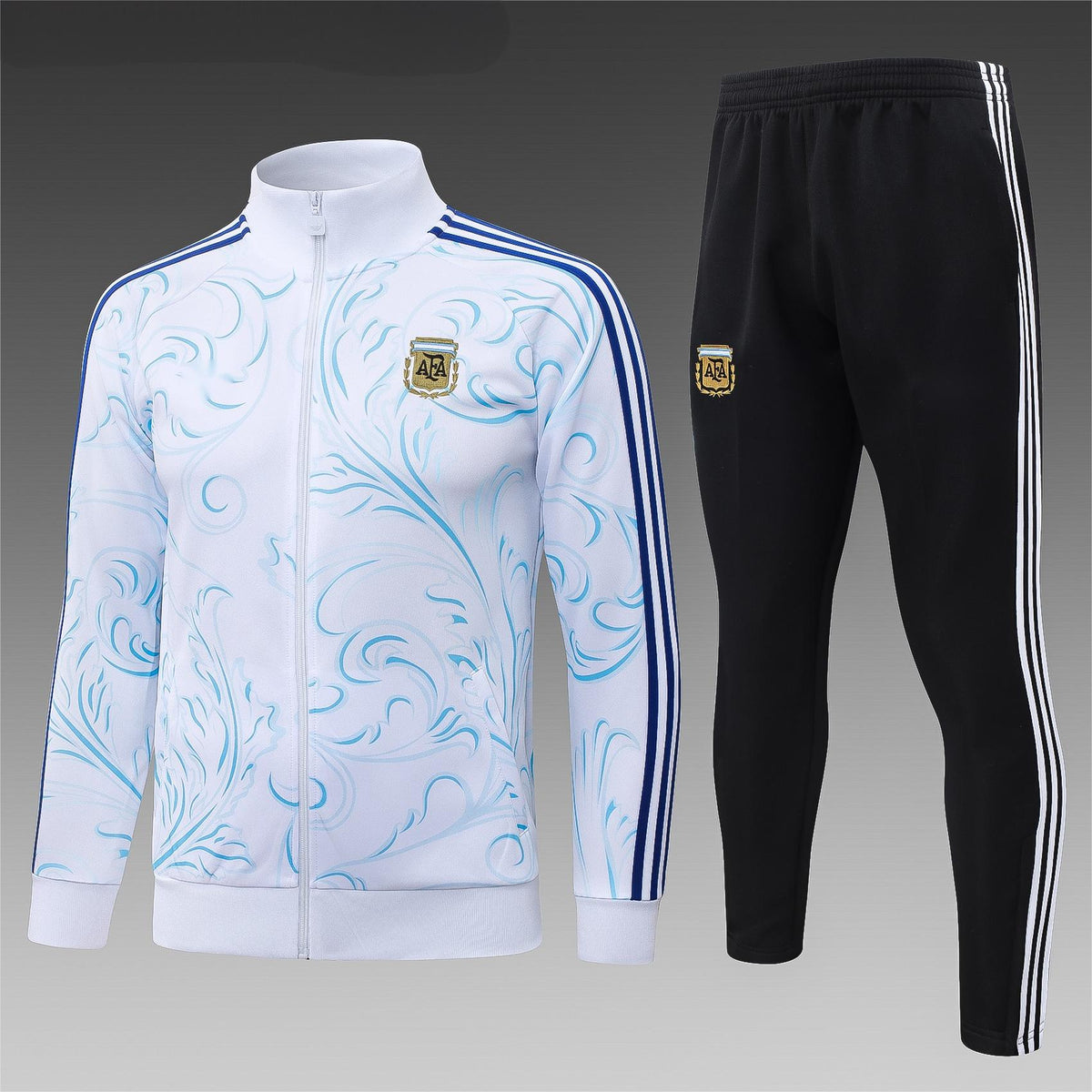 2026 Argentina White Inkjet Full Zip Training Suit Adults Or Children