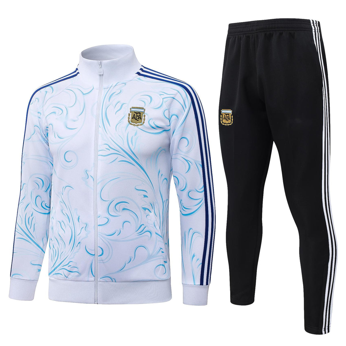 2026 Argentina White Inkjet Full Zip Training Suit Adults Or Children