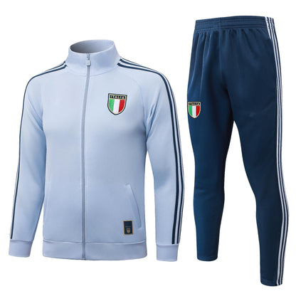 2026 Italy Light Blue Full Zip Training Suit Adults Or Children