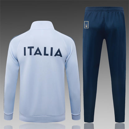 2026 Italy Light Blue Full Zip Training Suit Adults Or Children