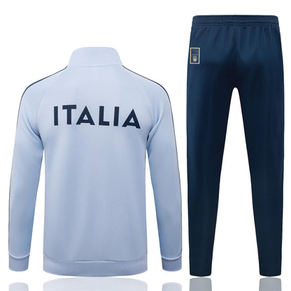 2026 Italy Light Blue Full Zip Training Suit Adults Or Children