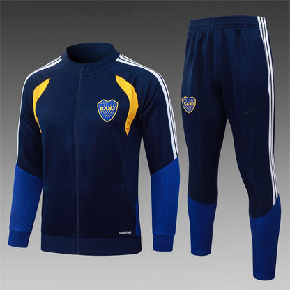 2026-27 Boca Royal Blue Yellow Full Zip Training Suit Adults Or Children
