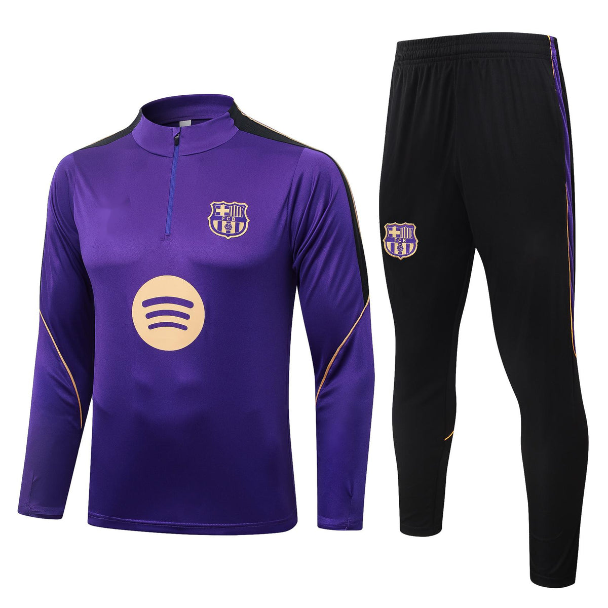 2026-27 Barcelona Purple Half Zip Training Suit Adults Or Children