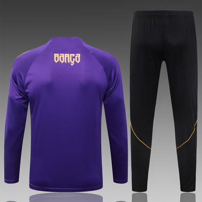 2026-27 Barcelona Purple Half Zip Training Suit Adults Or Children