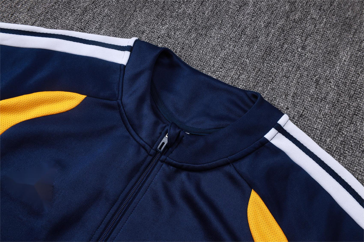 2026-27 Boca Royal Blue Yellow Full Zip Training Suit Adults Or Children