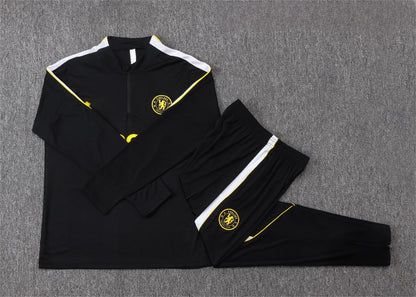 2026-27 Chelsea Black Half Zip Training Suit Adults Or Children
