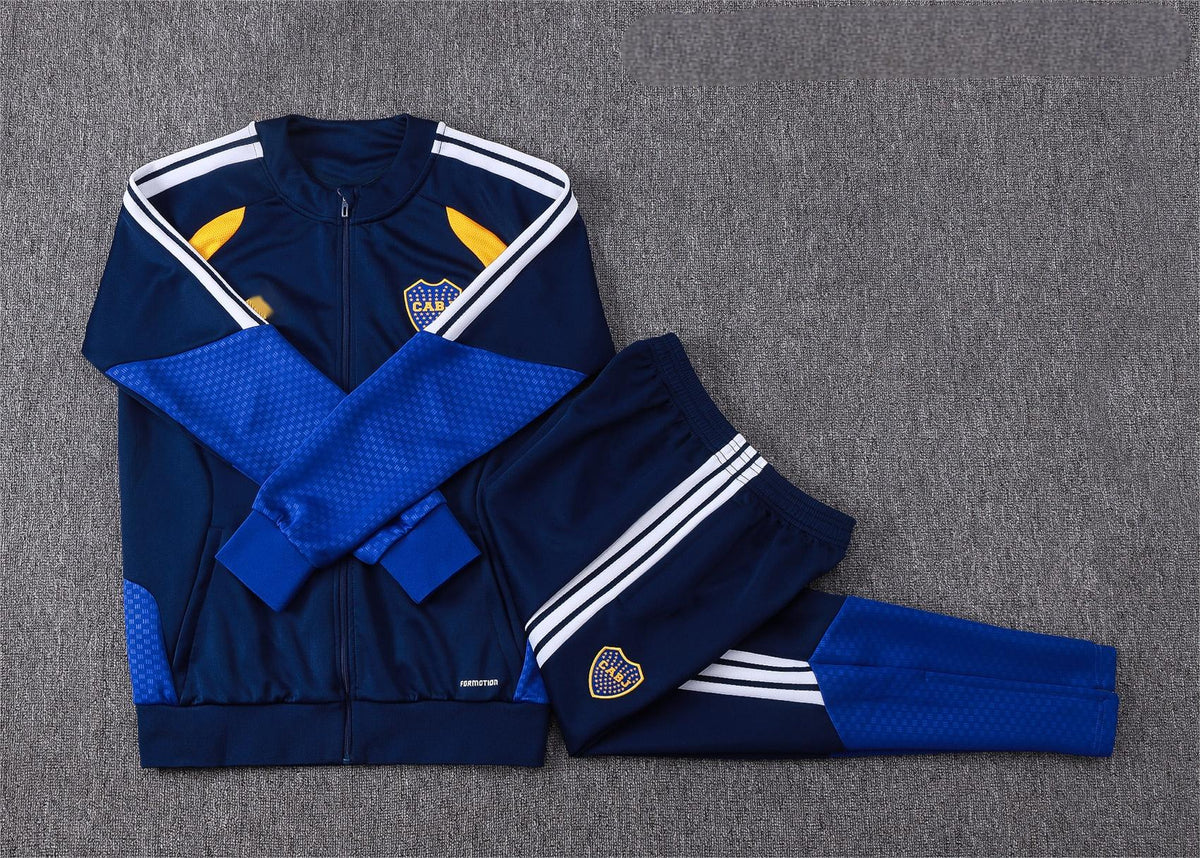 2026-27 Boca Royal Blue Yellow Full Zip Training Suit Adults Or Children