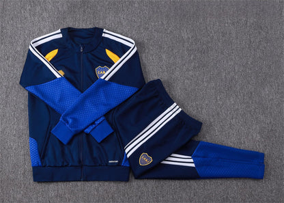 2026-27 Boca Royal Blue Yellow Full Zip Training Suit Adults Or Children