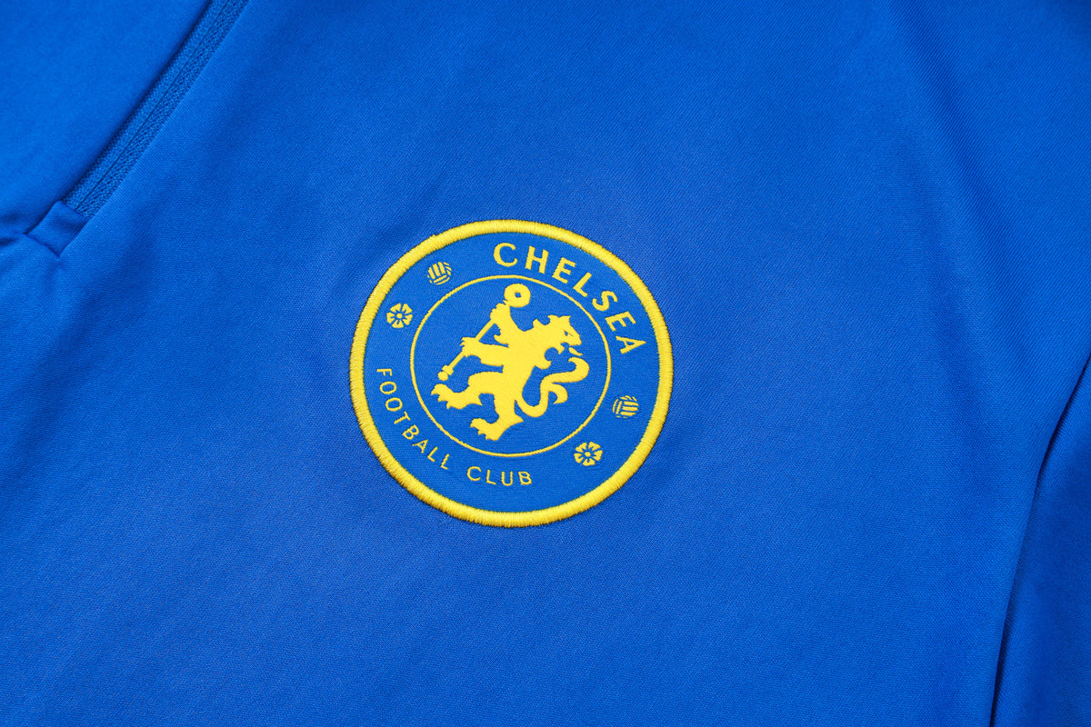 2026-27 Chelsea Color Blue Half Zip Training Suit Adults Or Children