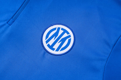 2026-27 Inter Milan Color Blue Half Zip Training Suit Adults Or Children