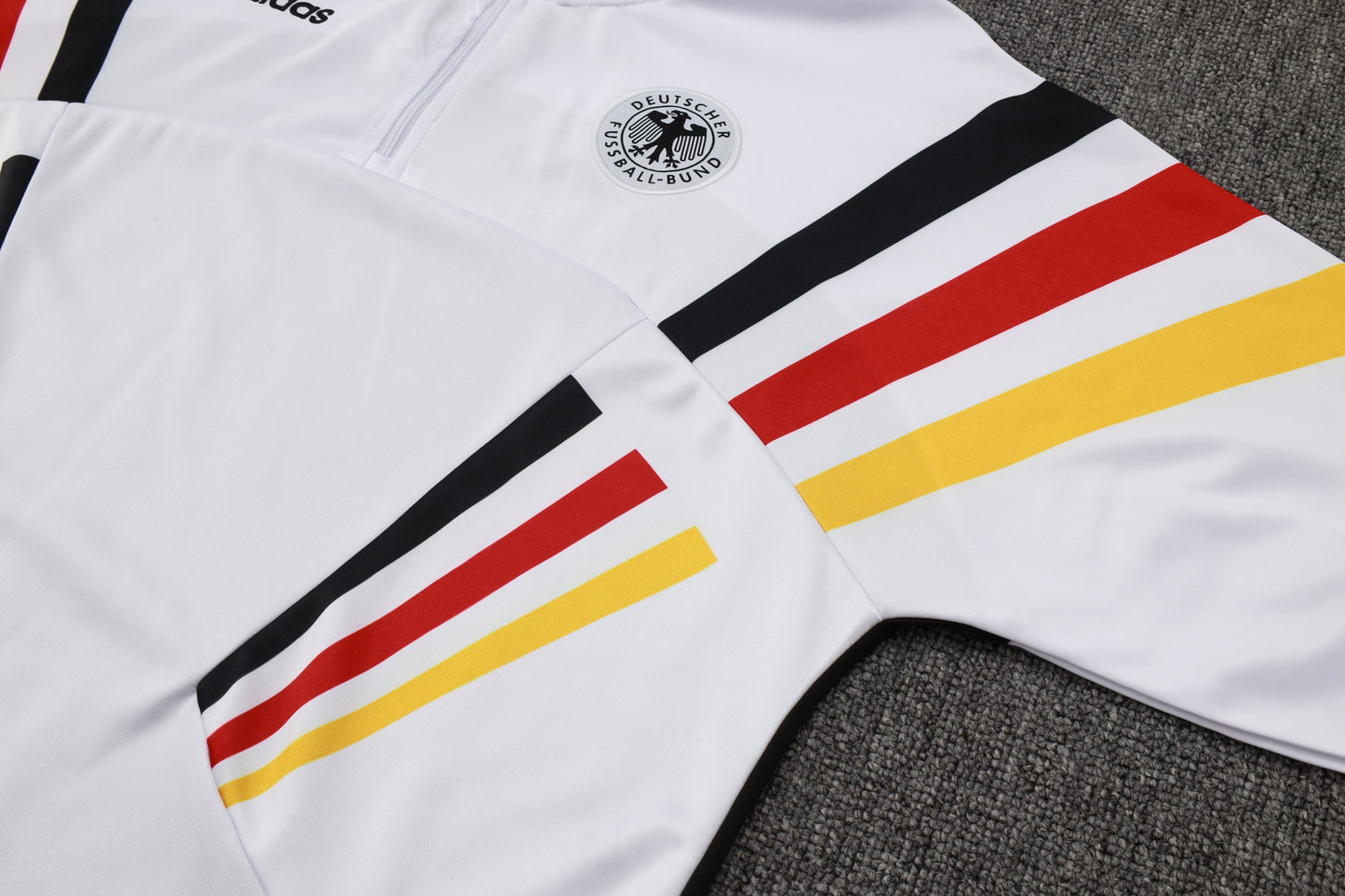 2024-25 German White (sleeves red, yellow and black) training suit S-2XL