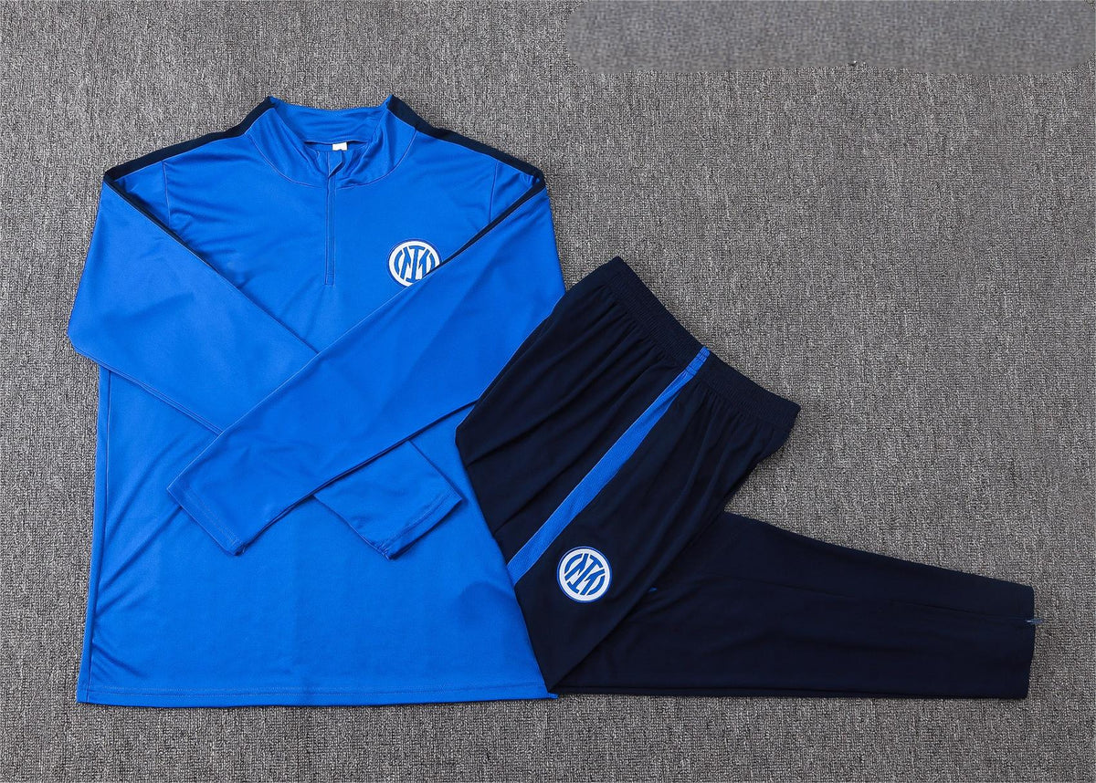 2026-27 Inter Milan Color Blue Half Zip Training Suit Adults Or Children