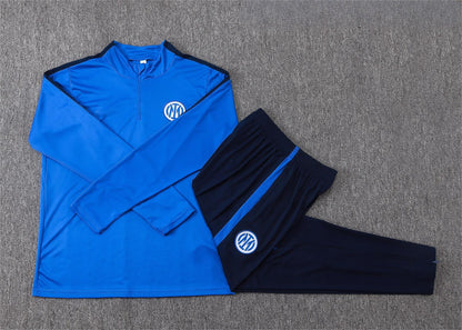 2026-27 Inter Milan Color Blue Half Zip Training Suit Adults Or Children