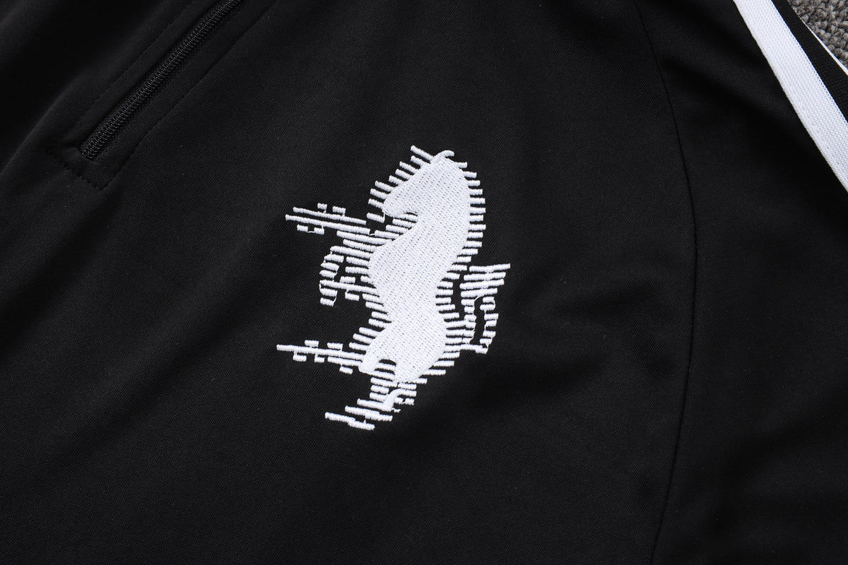 2026-27 Juventus Black Half Zip Training Suit Adults Or Children