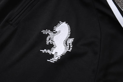 2026-27 Juventus Black Half Zip Training Suit Adults Or Children