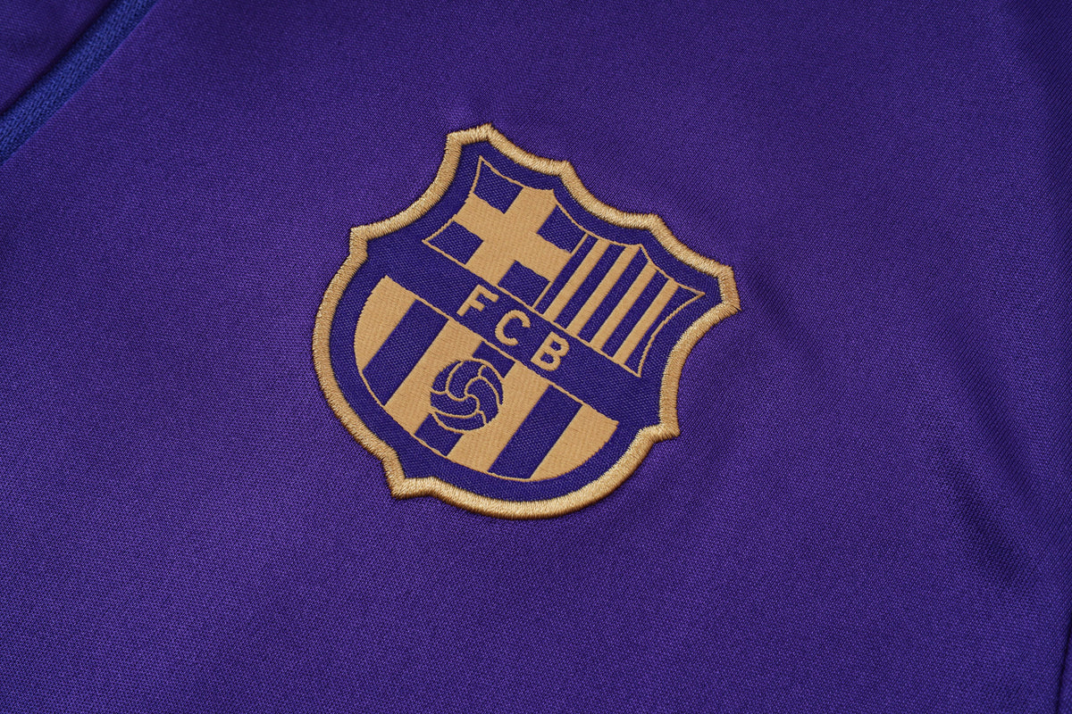 2026-27 Barcelona Purple Half Zip Training Suit Adults Or Children