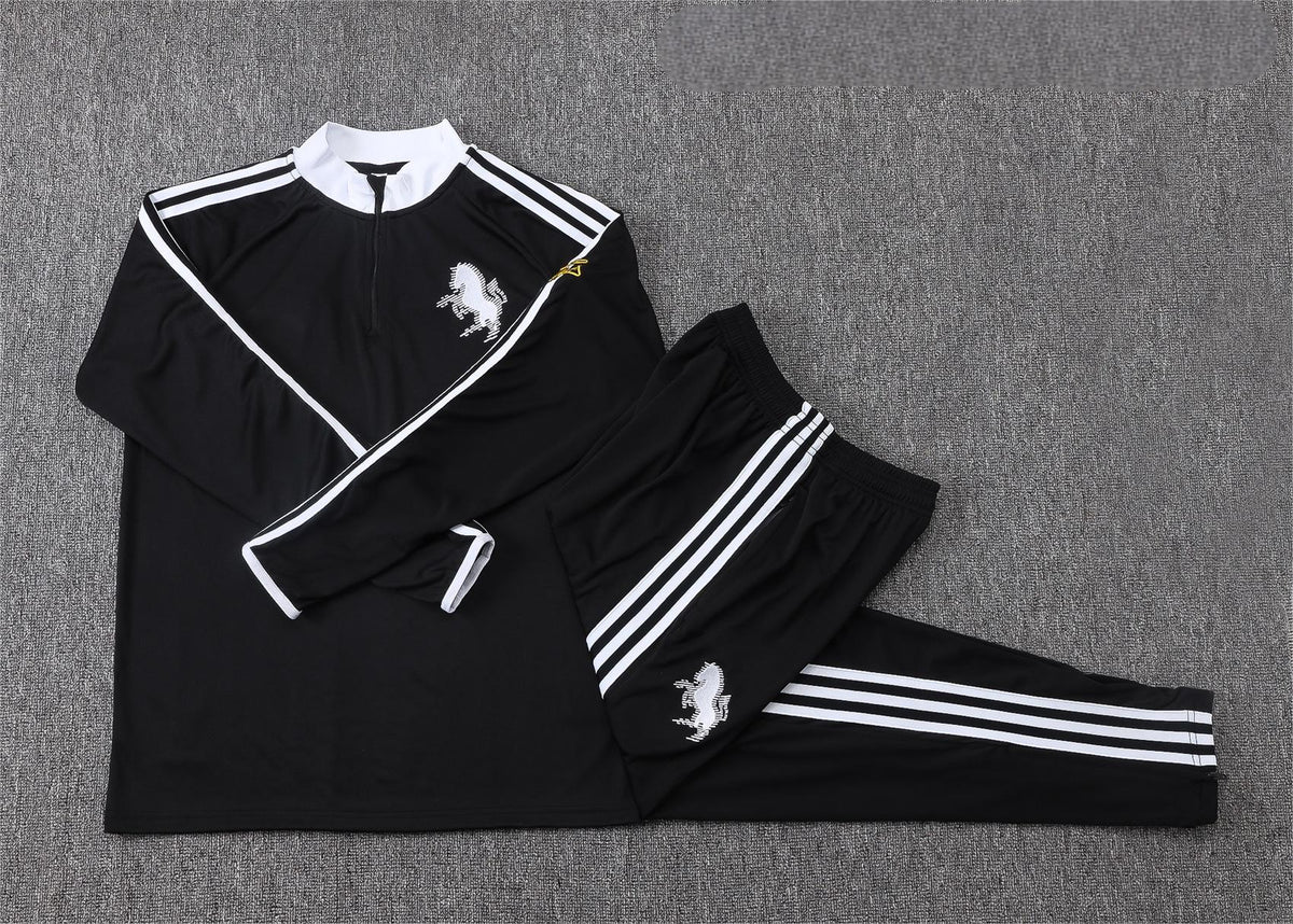 2026-27 Juventus Black Half Zip Training Suit Adults Or Children