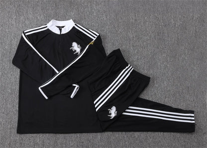 2026-27 Juventus Black Half Zip Training Suit Adults Or Children