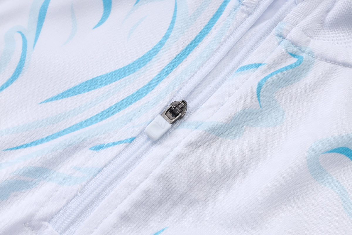 2026 Argentina White Inkjet Half Zip Training Suit Adults Or Children
