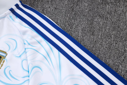 2026 Argentina White Inkjet Full Zip Training Suit Adults Or Children