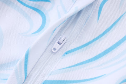 2026 Argentina White Inkjet Full Zip Training Suit Adults Or Children