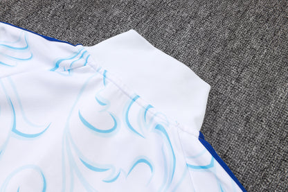 2026 Argentina White Inkjet Full Zip Training Suit Adults Or Children