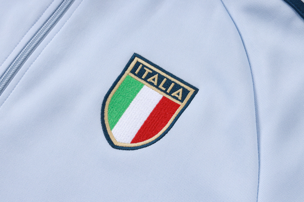 2026 Italy Light Blue Full Zip Training Suit Adults Or Children