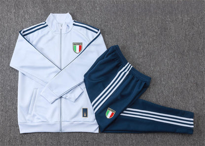 2026 Italy Light Blue Full Zip Training Suit Adults Or Children