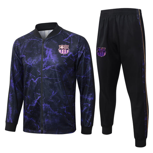 2026-27 Barcelona Black Purple Full Zip Training Suit Adults Or Children