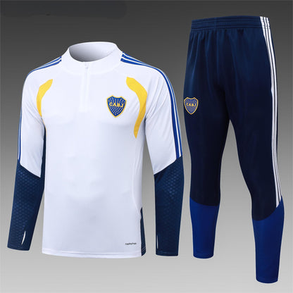 2026-27 Boca Juniors White Half Zip Training Suit Adults Or Children