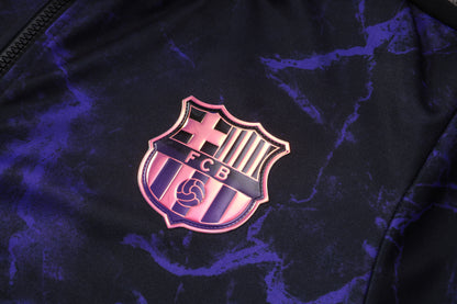 2026-27 Barcelona Black Purple Full Zip Training Suit Adults Or Children